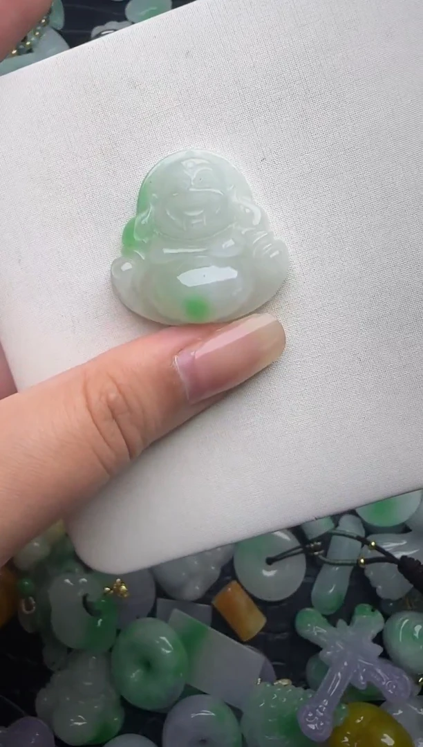 翡翠未镶嵌颈饰天然缅甸翡翠吊坠