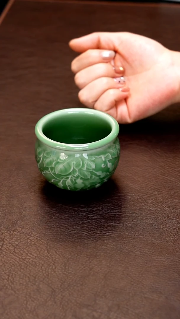 青瓷手工茶器包邮