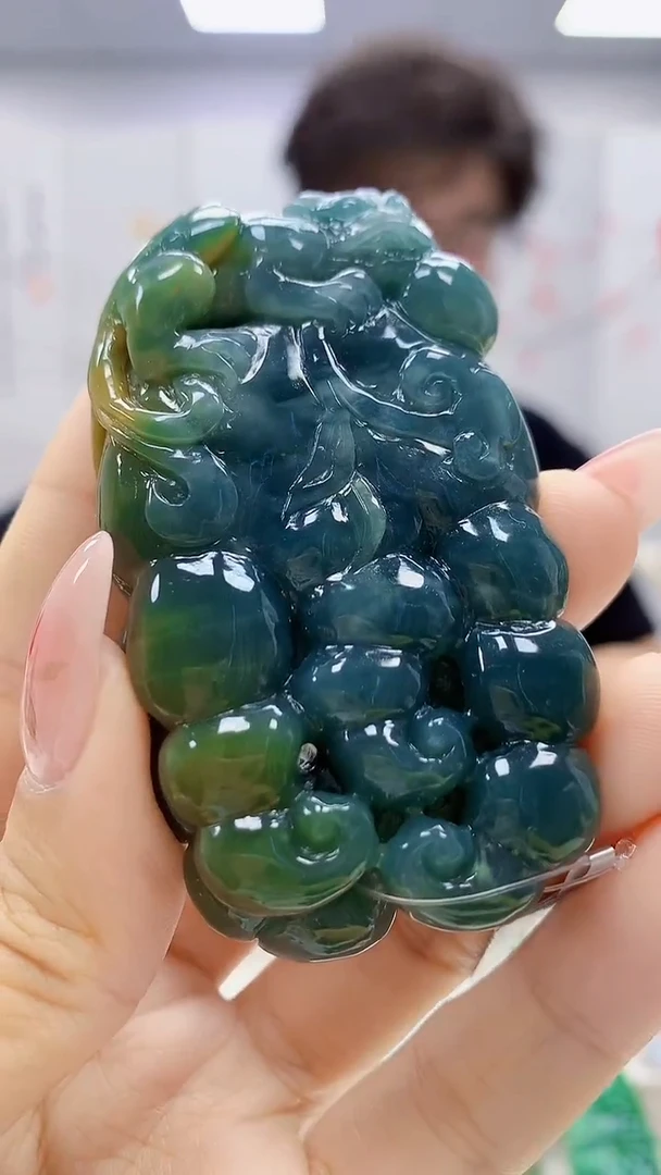 未镶嵌定制翡翠4688ty-毛货挂件55