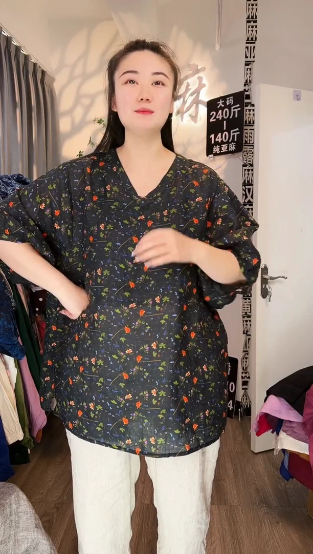 亚麻汉麻苎麻大码女装。