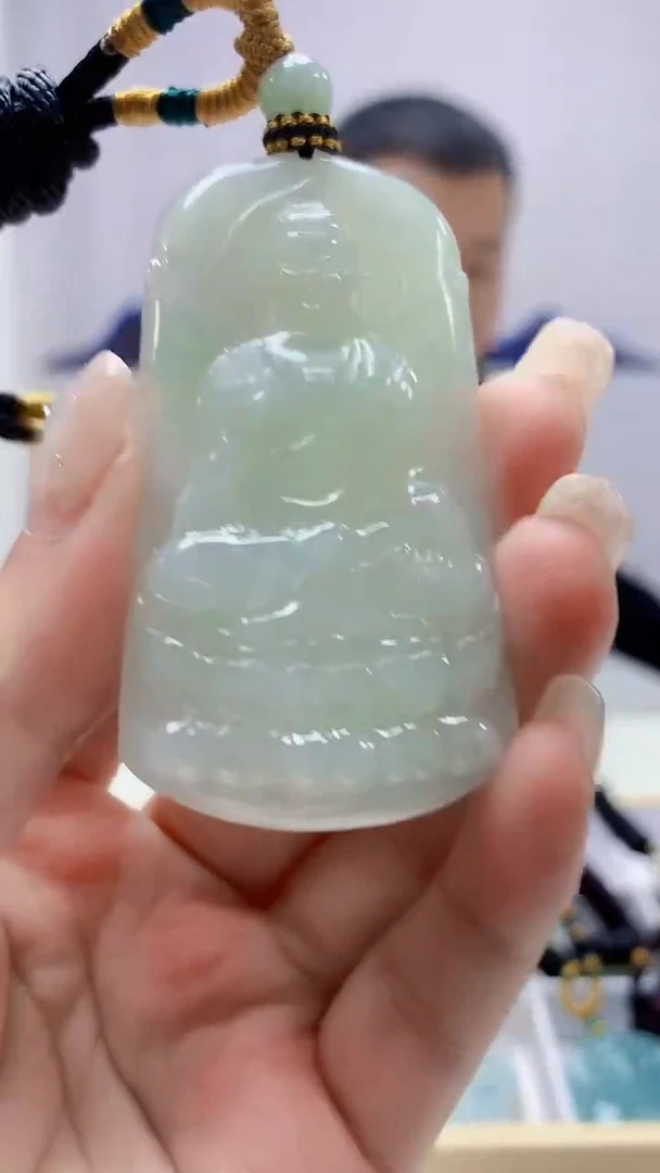 定制翡翠未镶嵌4898ms-毛货挂件80