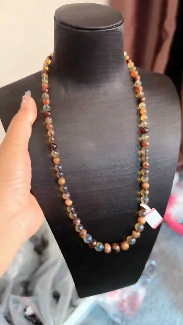 【闪购商品】琥珀颈饰未镶嵌规格多宝塔链#26