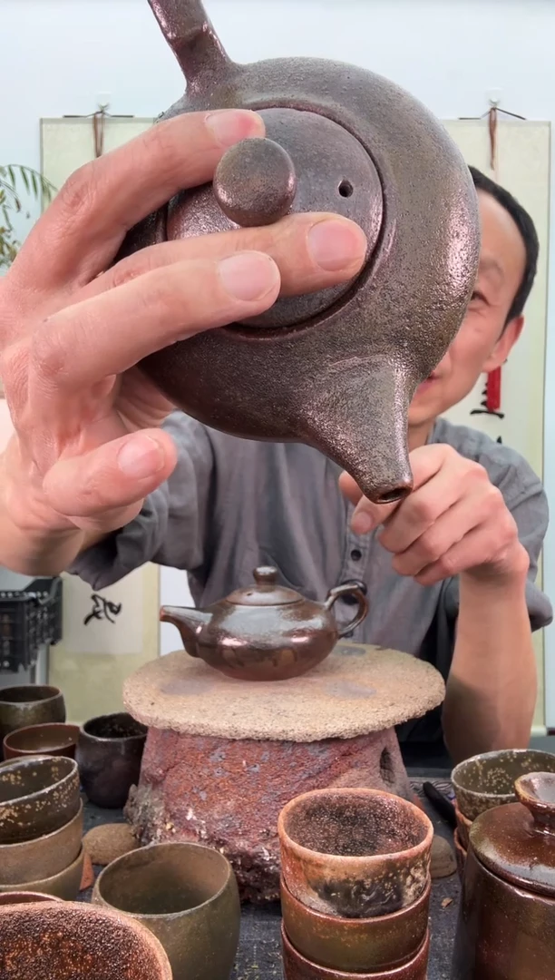 【闪购商品】窑宝红色玉清壶非遗技艺