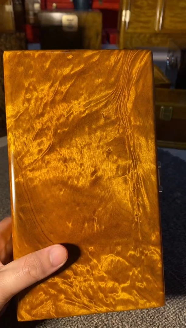 【闪购商品】金丝楠木艺金丝楠首饰盒F31