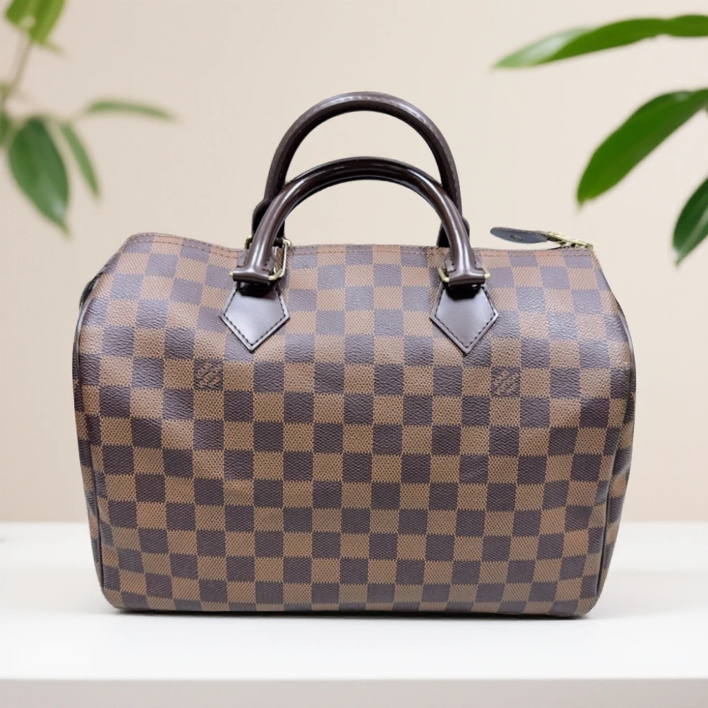 95新 LouisVuitton/路易威登  棕棋盘格SP30手提包 1863 4167