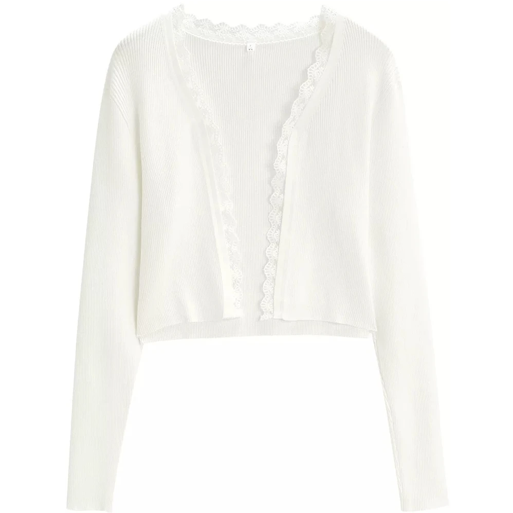 温柔风针织开衫配吊带裙外搭薄款空调衫女夏冰丝防晒衫外套10774