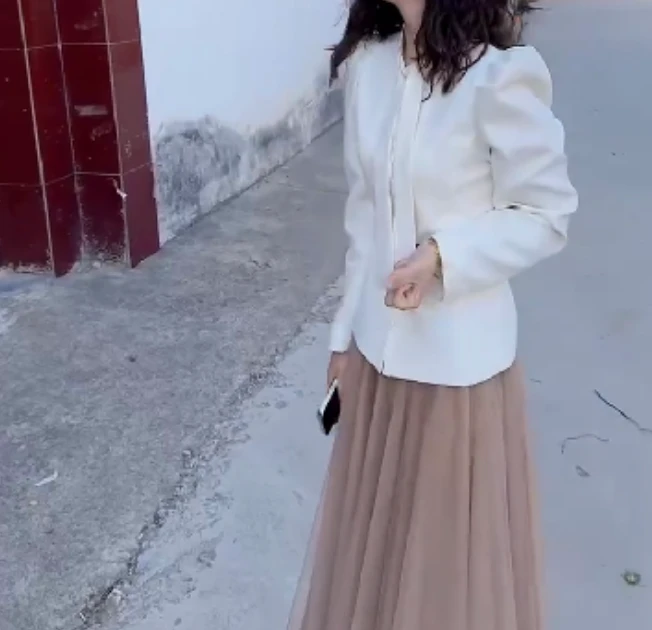 2025春季新款时尚女装网红气质爆款百搭洋气外套半身裙两件套陶