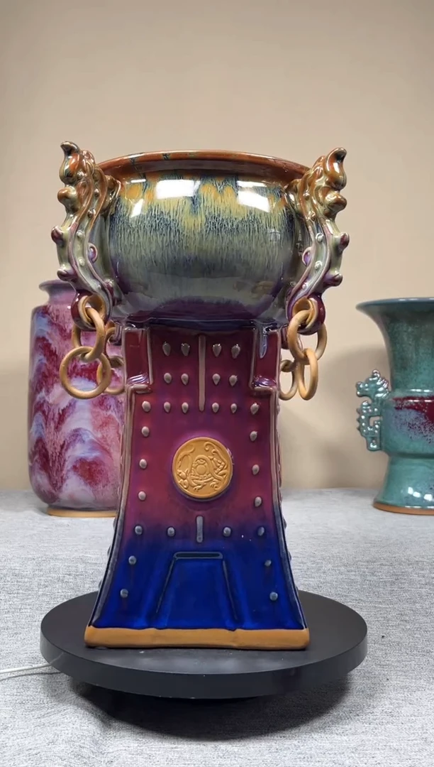 摆件神垕钧瓷收藏工艺品
