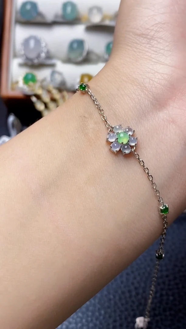 银S925镶嵌戒指翡翠3321