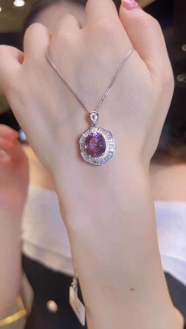 银S925镶嵌颈饰水晶1【多样性发一