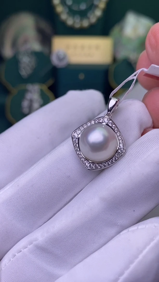 【闪购商品】海水珍珠颈饰银S925镶嵌1