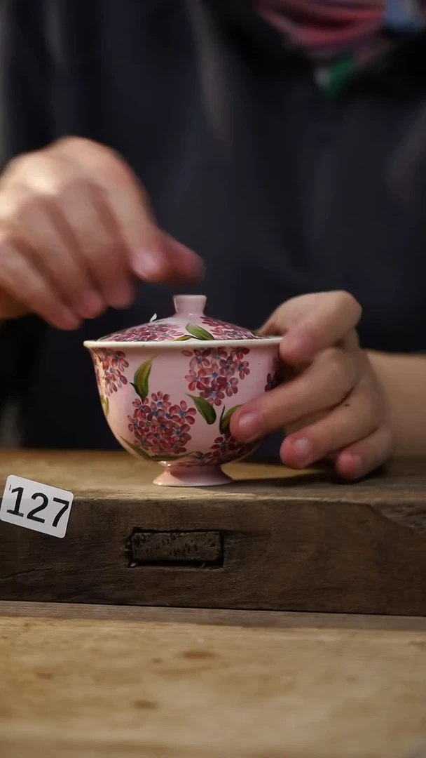 瓷片油画风·彩绘·设计师石一款