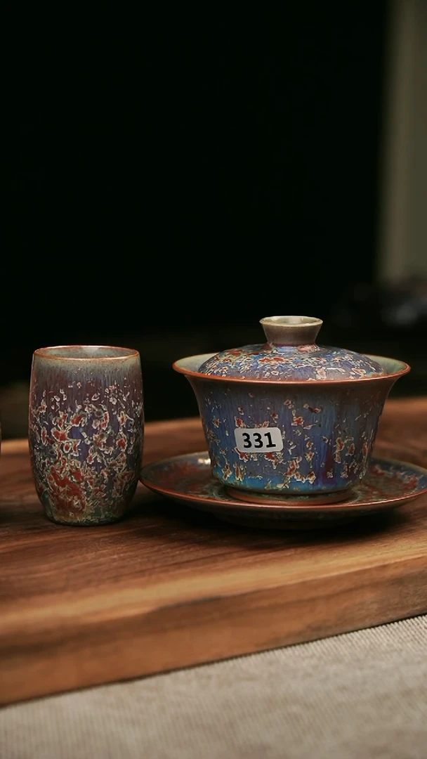 【闪购商品】瓷片钧瓷茶器茶具331