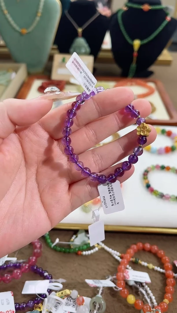 【闪购商品】紫晶手链银S925镶嵌水晶cs