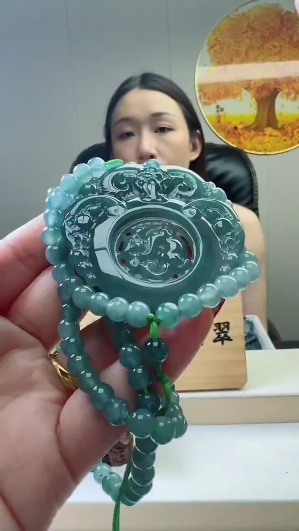 颈饰未镶嵌翡翠天然A货翡翠  多样性随机发其一