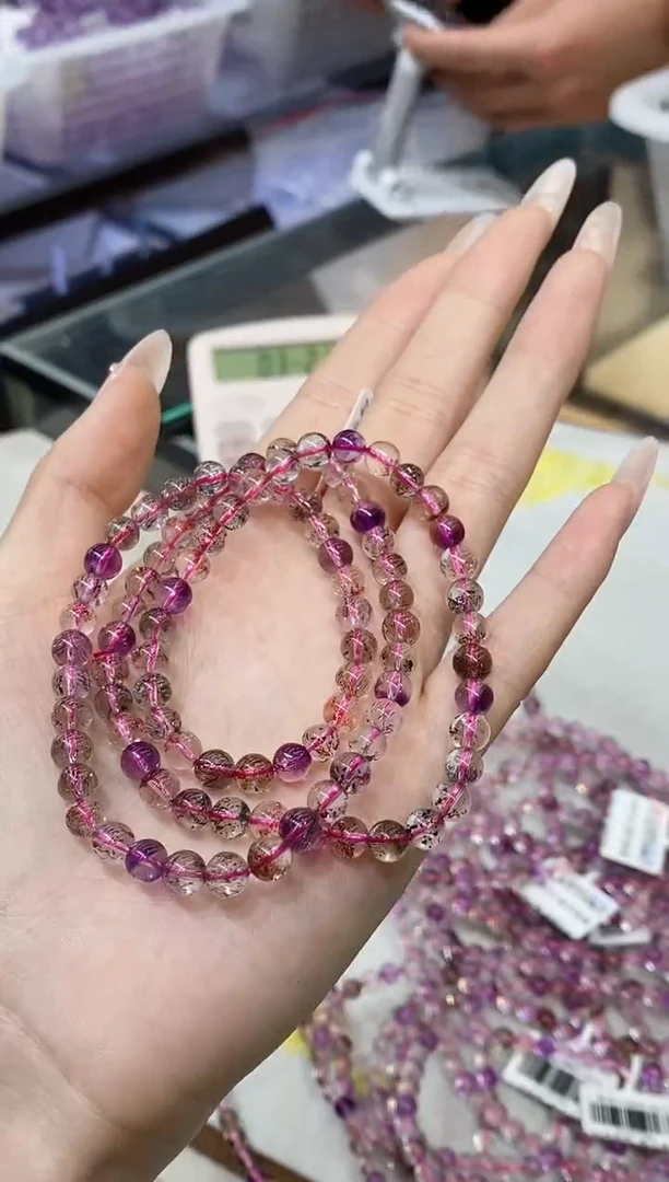 【闪购商品】水晶手串未镶嵌m1661超七多圈6mm