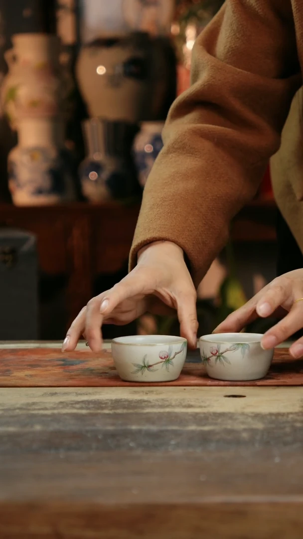 【闪购商品】瓷片景德镇纯手工釉下彩精品花瓶