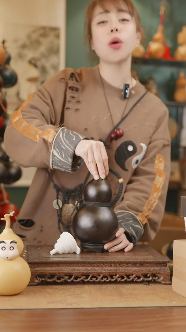 【闪购商品】26号精品天然大漆工艺防渗内胆酒葫芦~