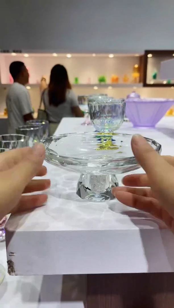 闪购烁华水晶果盘白钻