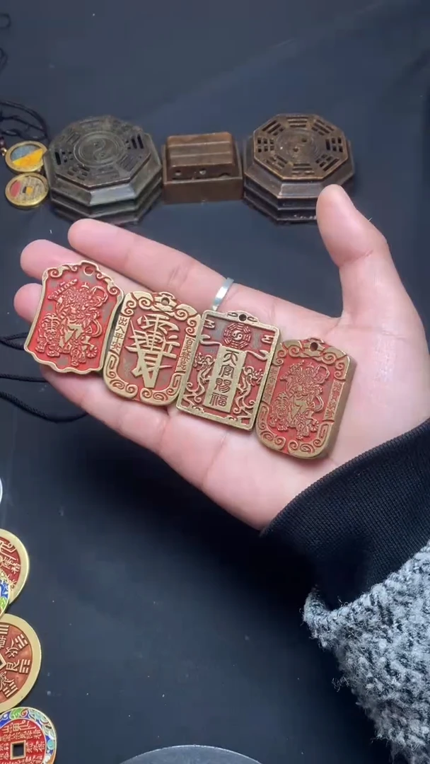 【闪购商品】纯银方牌子四个全套套