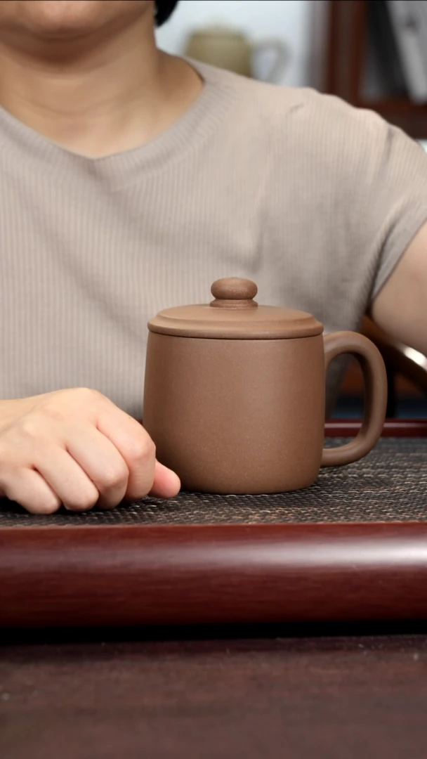 茶杯紫砂尾单微瑕团泥玉璧墩墩杯不带礼盒