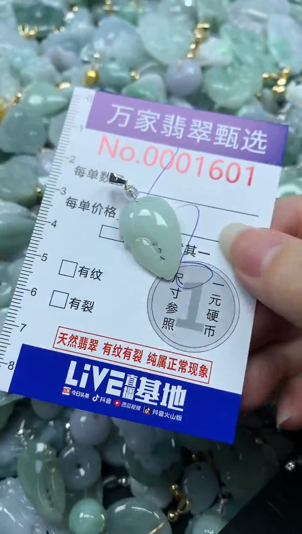 吊坠(不含链)未镶嵌翡翠1601