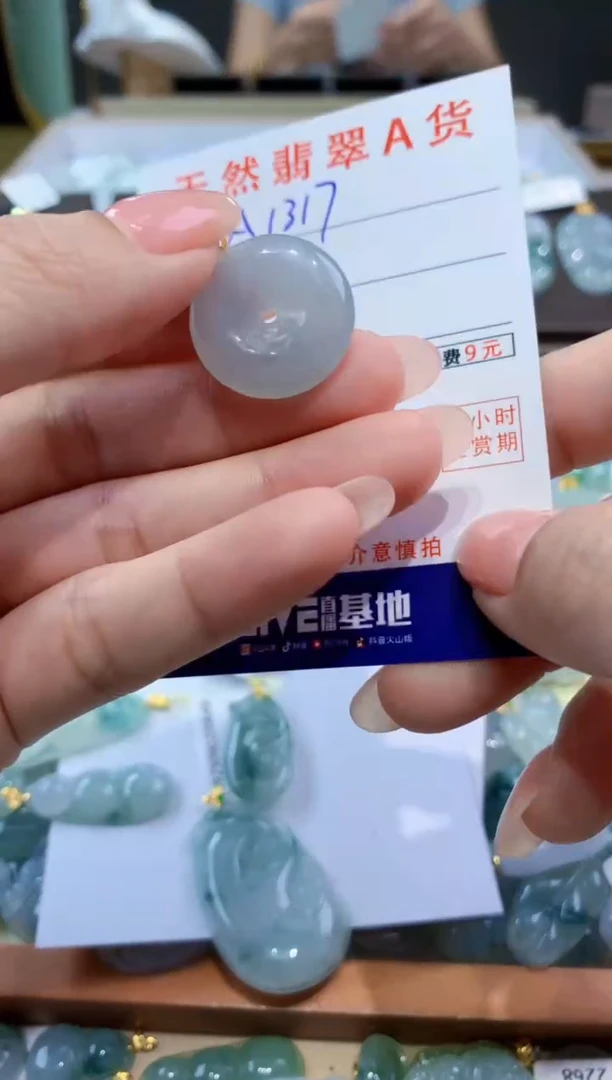 颈饰未镶嵌翡翠天然翡翠A货挂件