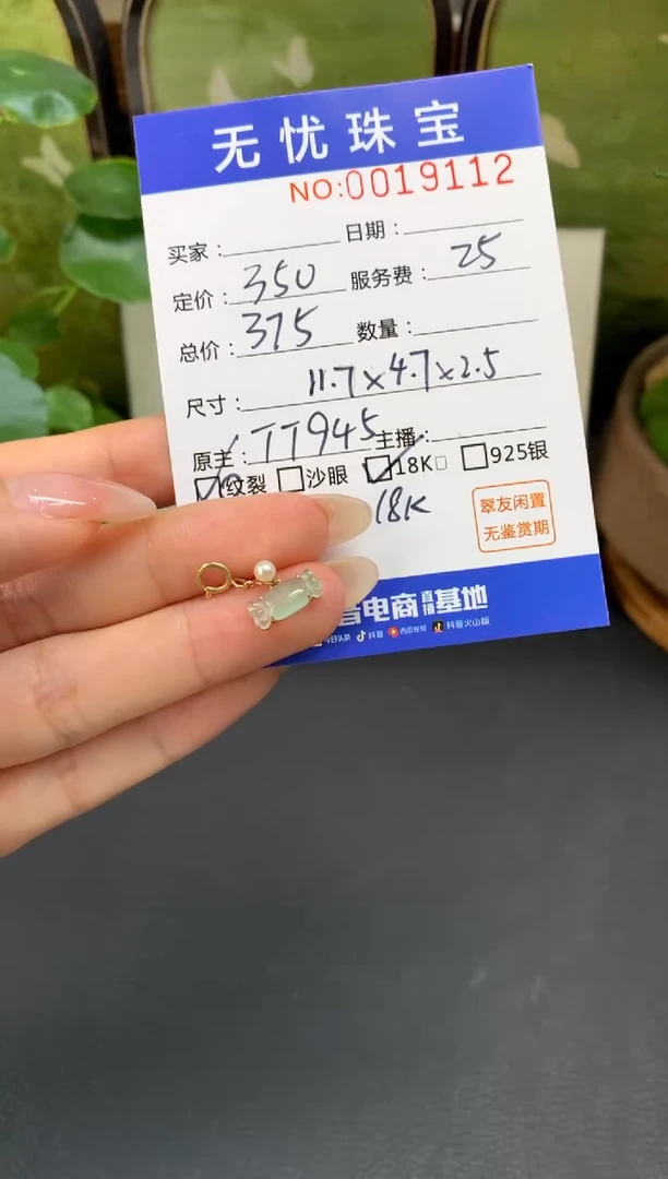 18K金镶嵌定制翡翠用****3D100