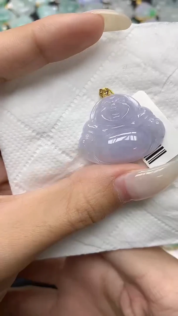 颈饰18K金镶嵌翡翠11111111111