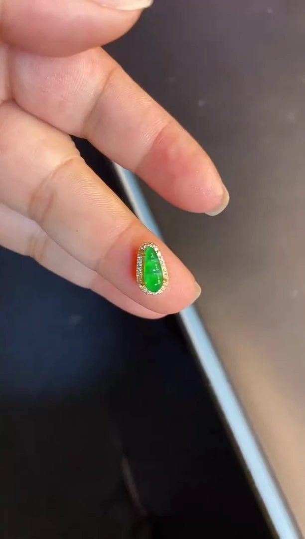 吊坠(不含链)银S925镶嵌翡翠1