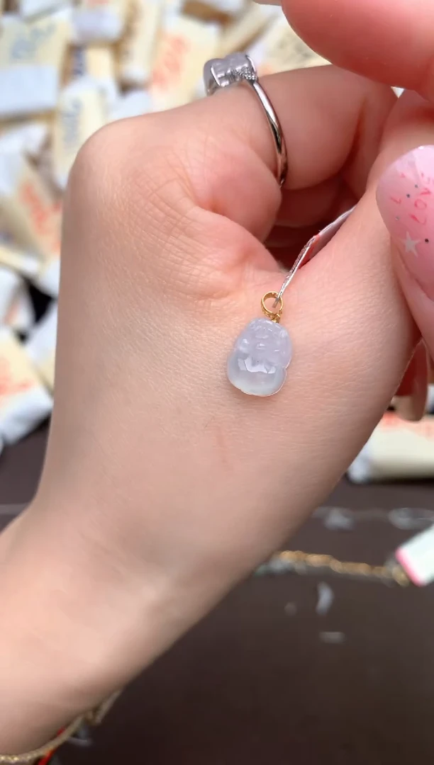 【闪购商品】翡翠挂件18K金镶嵌  —