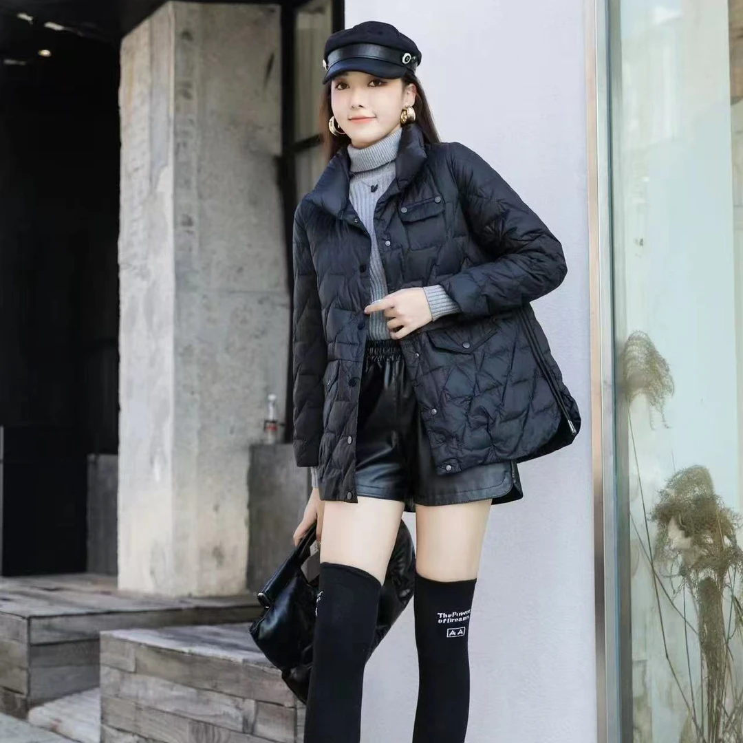 A693 TPF 2024时尚气质立领轻薄保暖外套羽绒服6111款