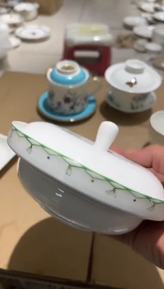 瓷盖碗微瑕隆达骨瓷