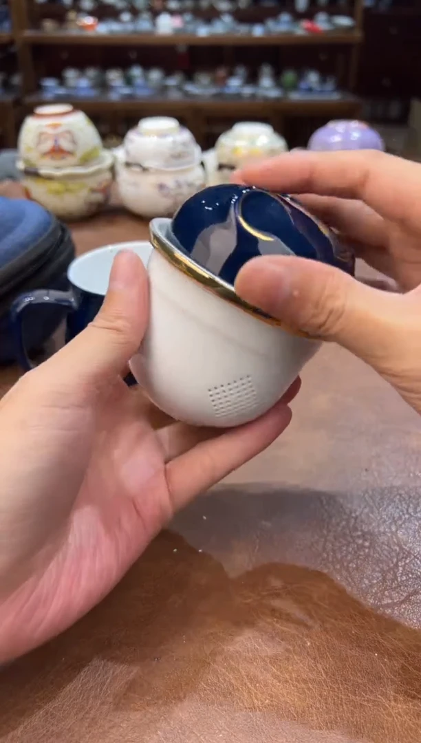 真的很便宜超好看会开片的旅行茶具