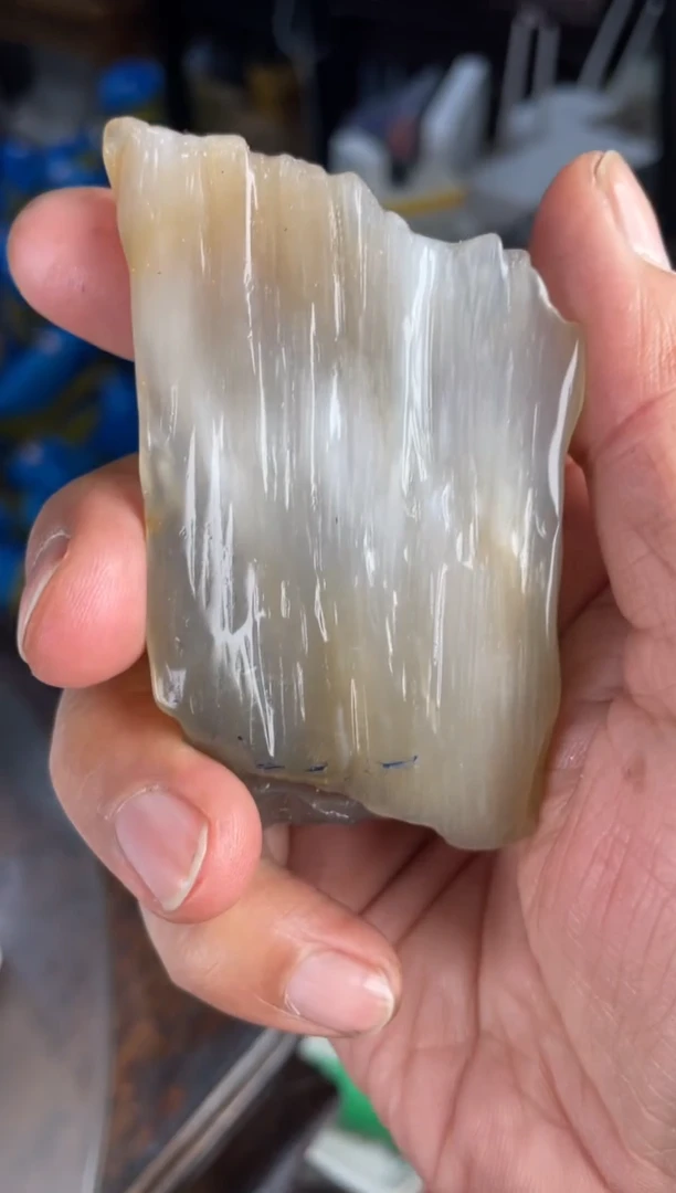 【闪购商品】硅化玉手把件未镶嵌1