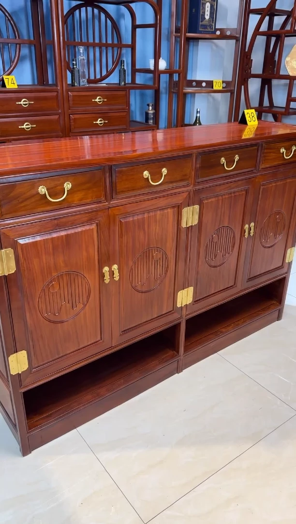 花梨木类家具吉****）豪华大鞋柜158*38*106