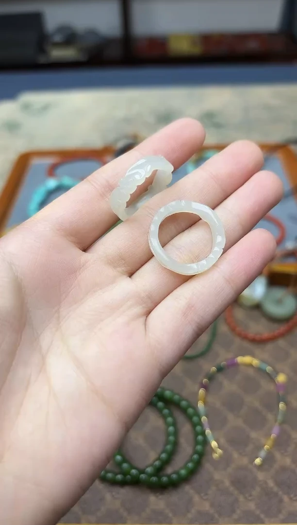 未镶嵌戒指和田玉和田玉指环17#ZD多样性发其一