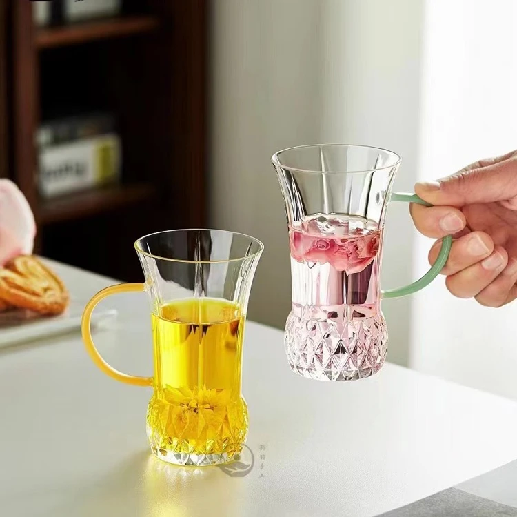 新羽绿茶杯高硼硅玻璃手工耐热创意菠萝杯