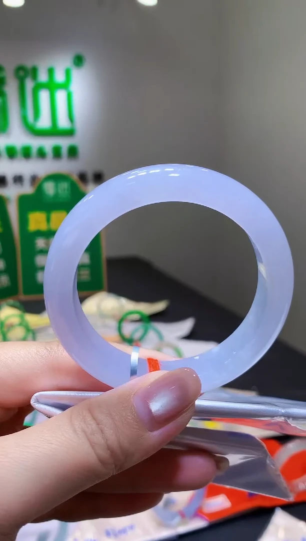 未镶嵌手镯翡翠-c123 天然缅甸A货翡翠55正圈