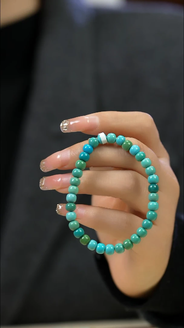 未镶嵌绿松石手串6MM+ 多样性发一