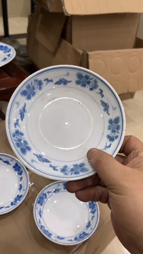 微瑕14尺码窝盘湖南醴陵釉下五彩陶瓷