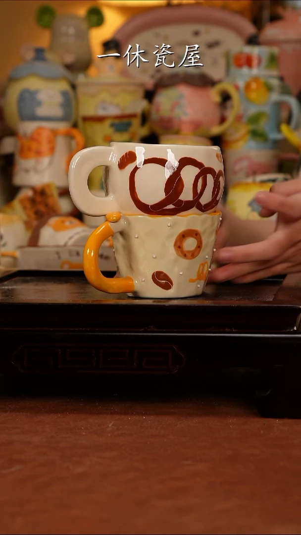 摆件陶景德镇一休瓷屋手作