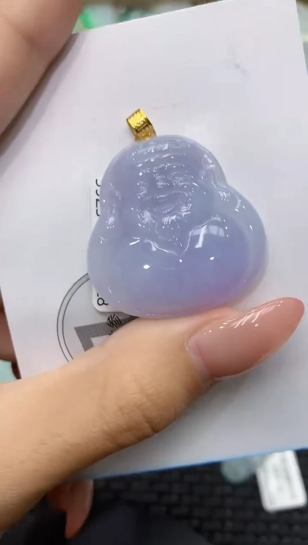 颈饰18K金镶嵌翡翠111111111111