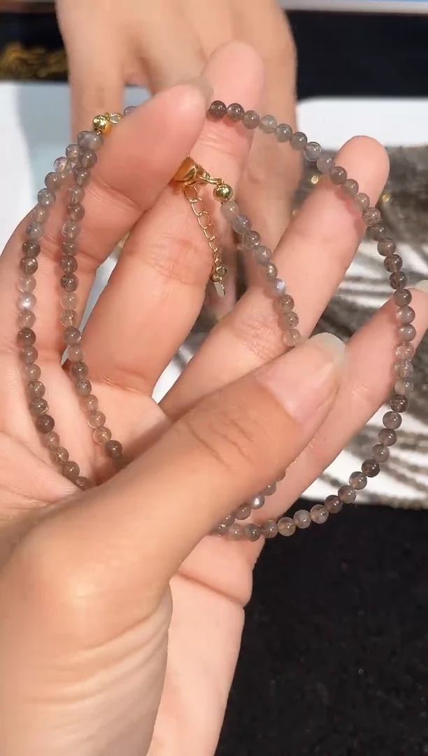 【闪购商品】水晶手链未镶嵌黑骨干锁骨链