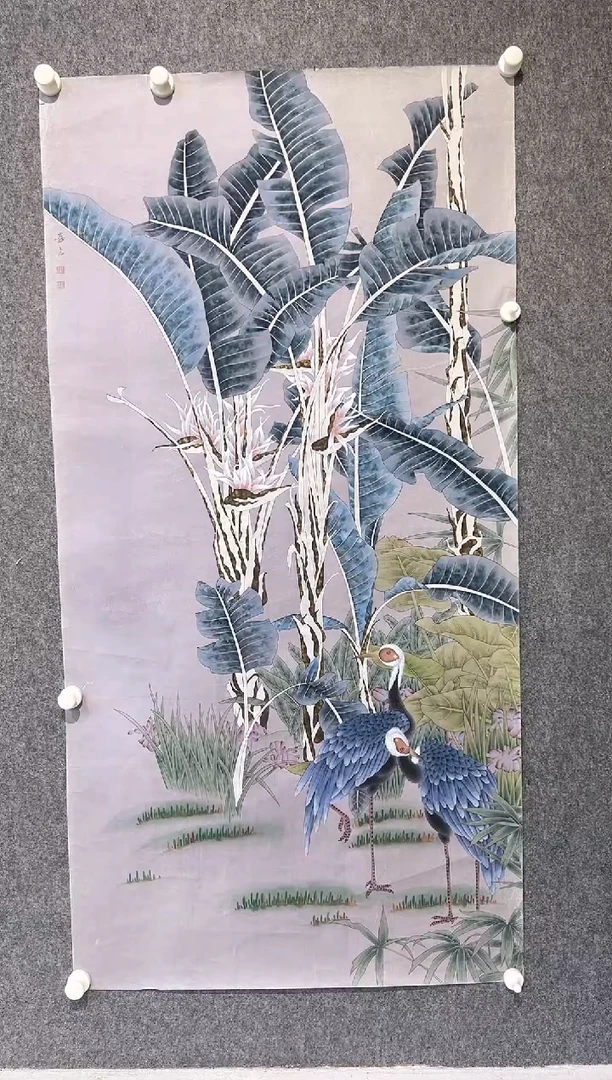 国画高喜占-8平尺-花鸟国画