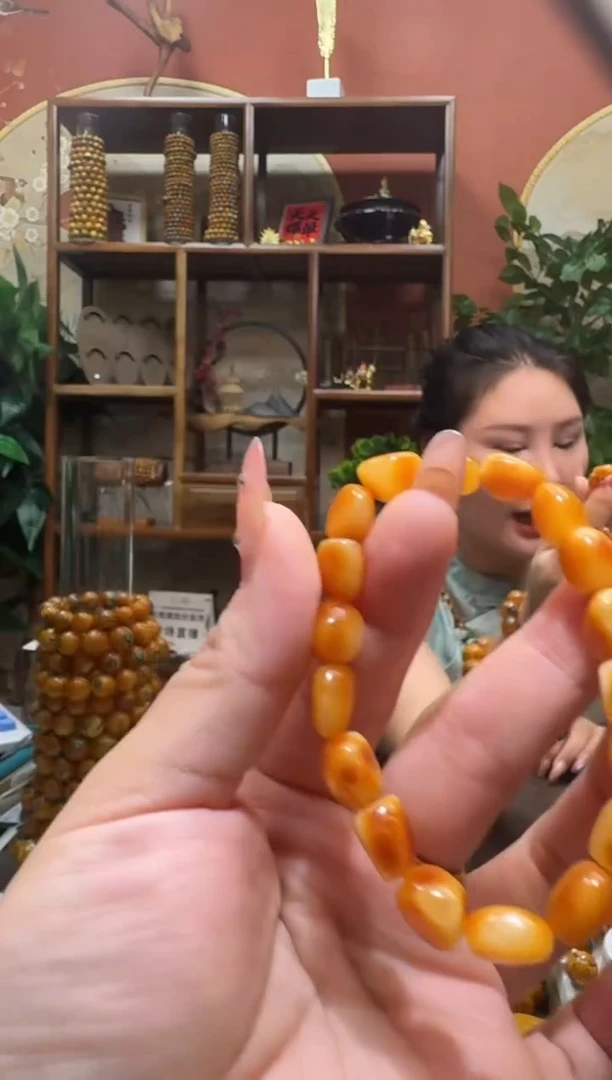 蜜蜡颈饰未镶嵌6325天然蜜蜡珠宝奇石全都保真