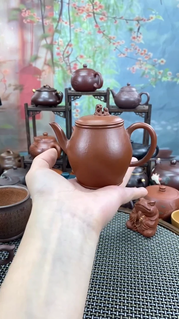 茶壶紫砂朱泥太湖石怀水
