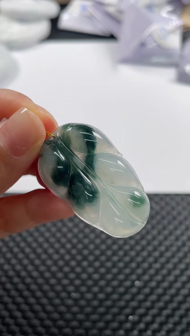 颈饰未镶嵌翡翠基地发货H 7769 叶子