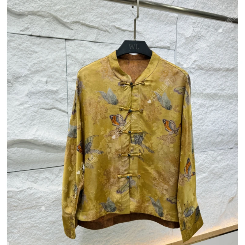 恋蝶-原创设计师新中式上衣女外套小衫百搭XD6691