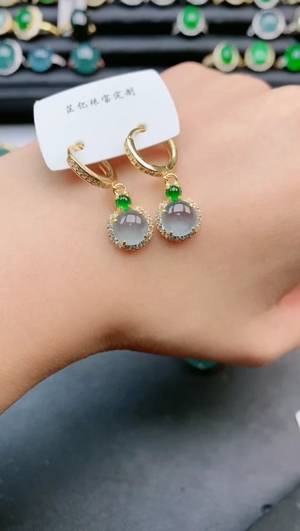 翡翠戒指银S925镶嵌111111